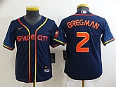 Youth Astros 2 Alex Bregman Navy Nike 2022 City Connect Cool Base Jersey,baseball caps,new era cap wholesale,wholesale hats